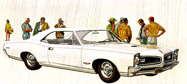 1966 Pontiac GTO hardtop in Cameo Ivory